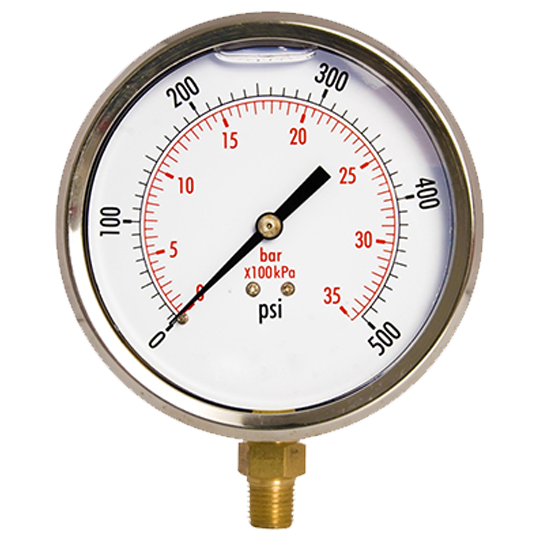 نشانگر (gauge) روغن برندTG1 ) TG ) ، بازه 500-0 PSI